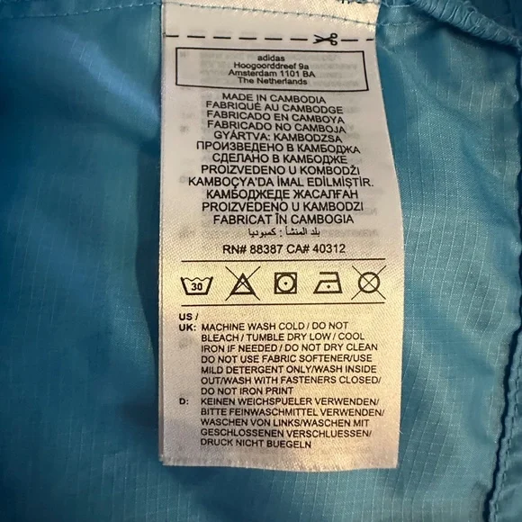 Adidas women’s Size M Logo Running Windbreaker - Picture 6 of 7